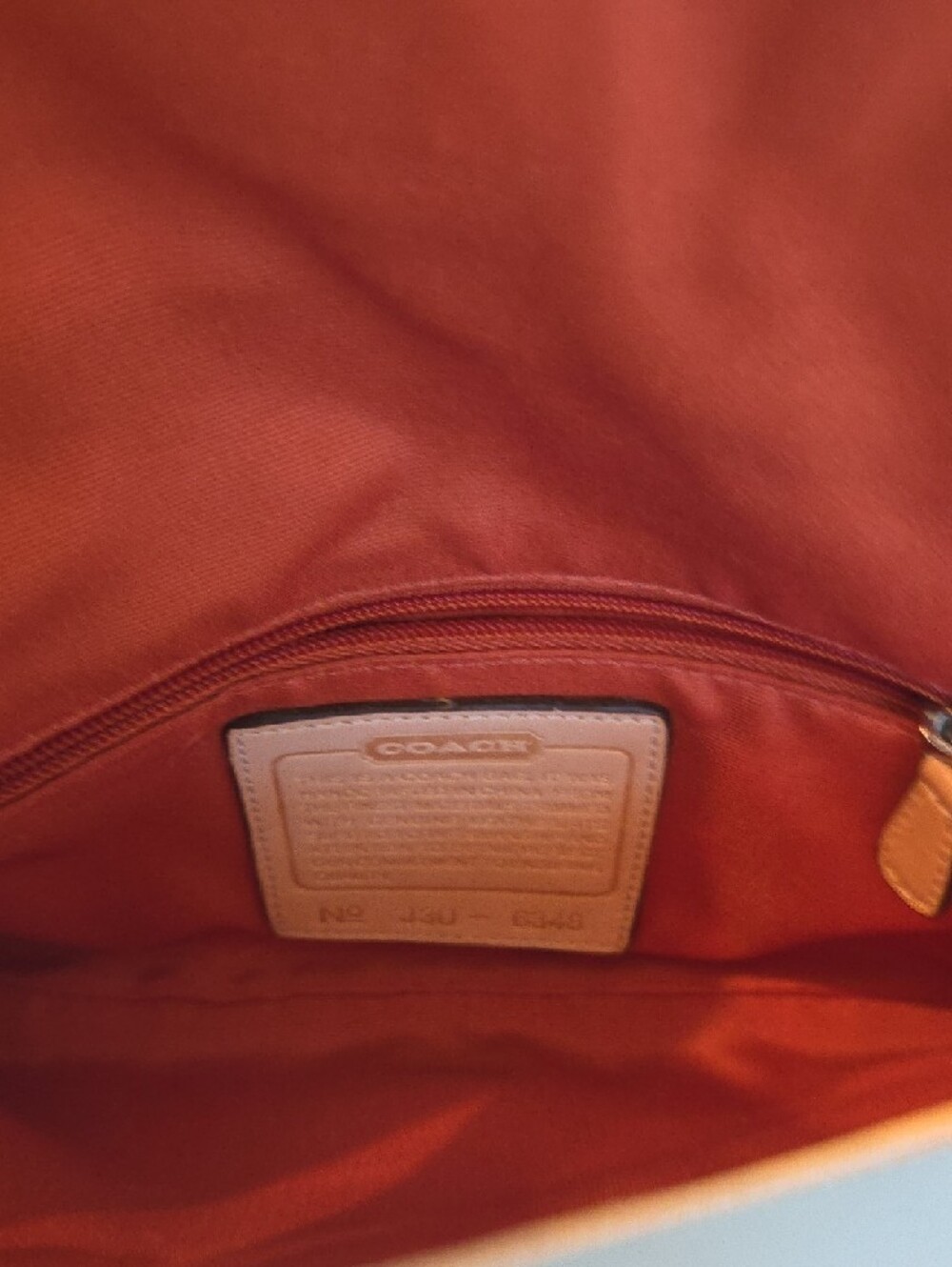 Coach Brown and Tan Signature Jacquard Shoulder Bag - Picture 5 of 6